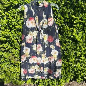 Lafayette 148 Floral Sleeveless Dress with lining